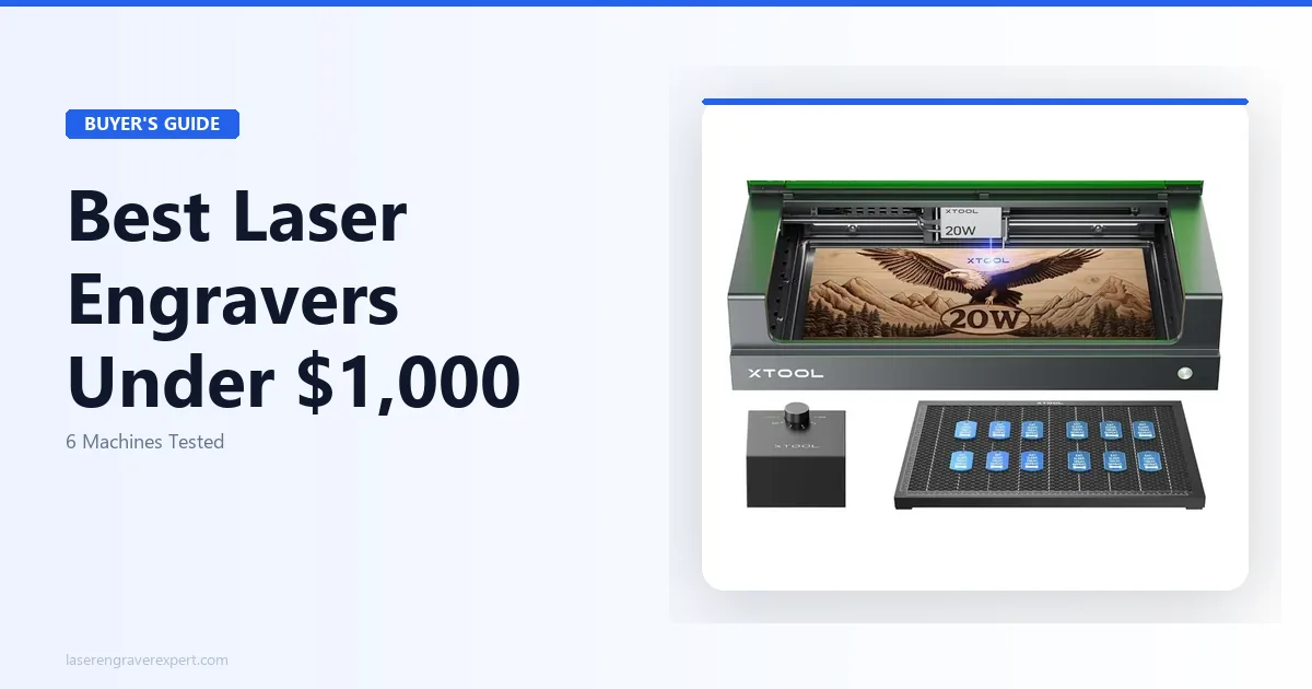 6 Best Laser Engravers Under $1,000 2026 – Ranked