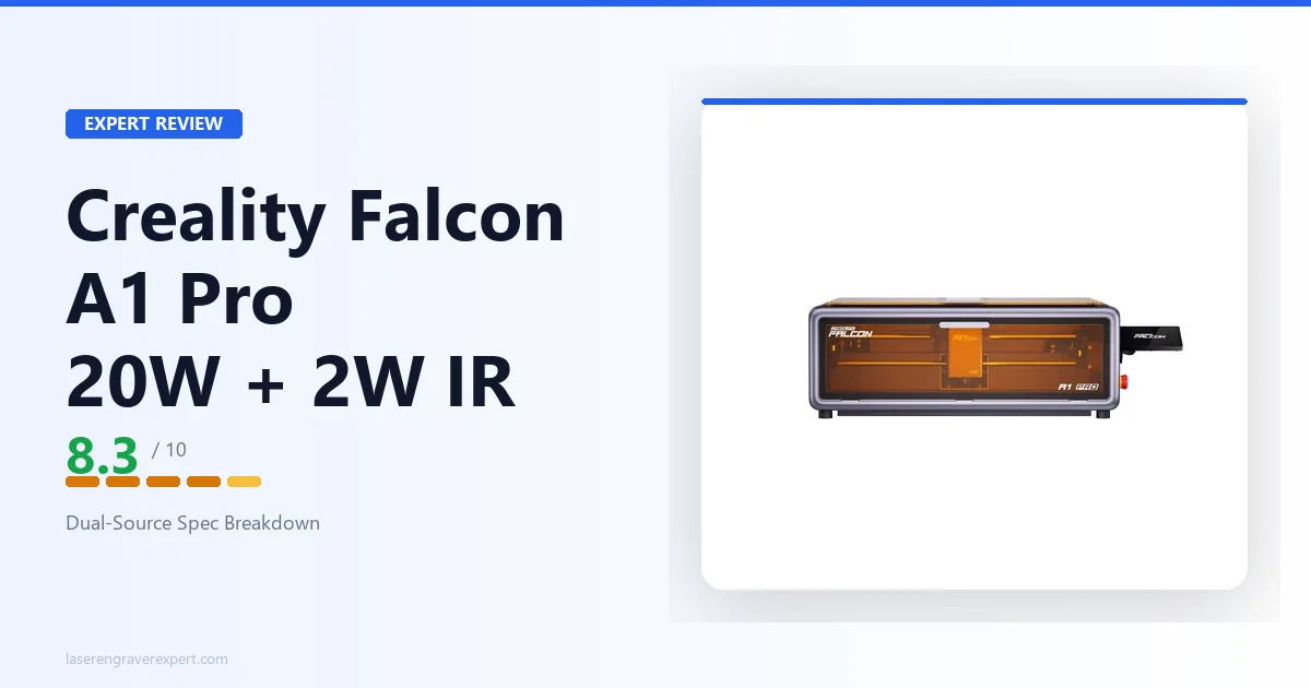 Creality Falcon A1 Pro Review: 20W Diode + 2W IR Dual Laser
