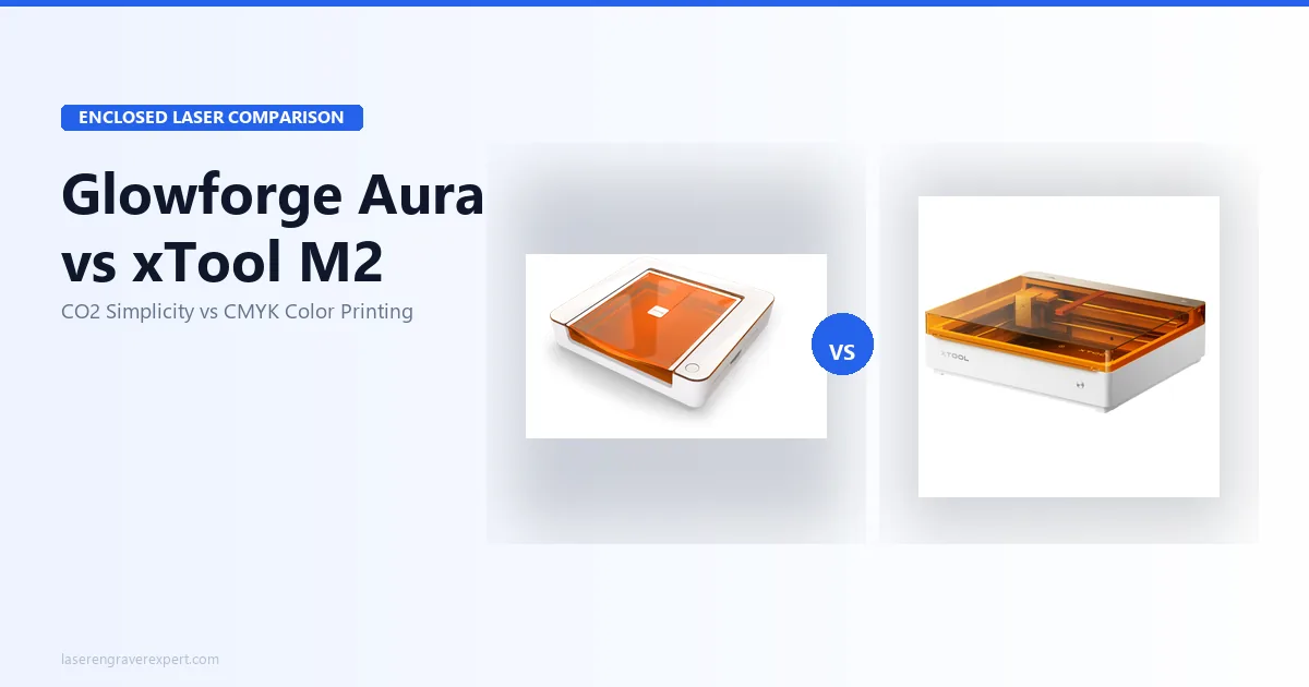 Glowforge Aura vs xTool M2: Which Enclosed Laser Is Right for Beginners in 2026?