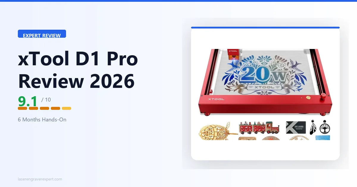 xTool D1 Pro Review 2026: Hands-On Testing After 6 Months