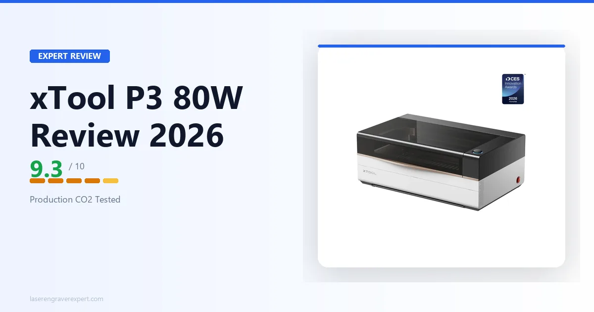 xTool P3 Review (2026): Is the 80W CO2 Flagship Worth $5,000?